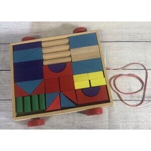 Melissa And Doug Unit Blocks On Wheels